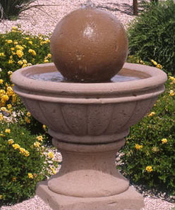 Tuscany fountain outside